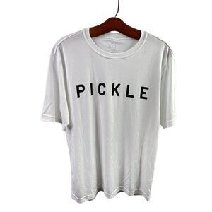 The Kitchen Dink Tshirt Size Small White Short Sleeve "Pickle" Ball Pickleball